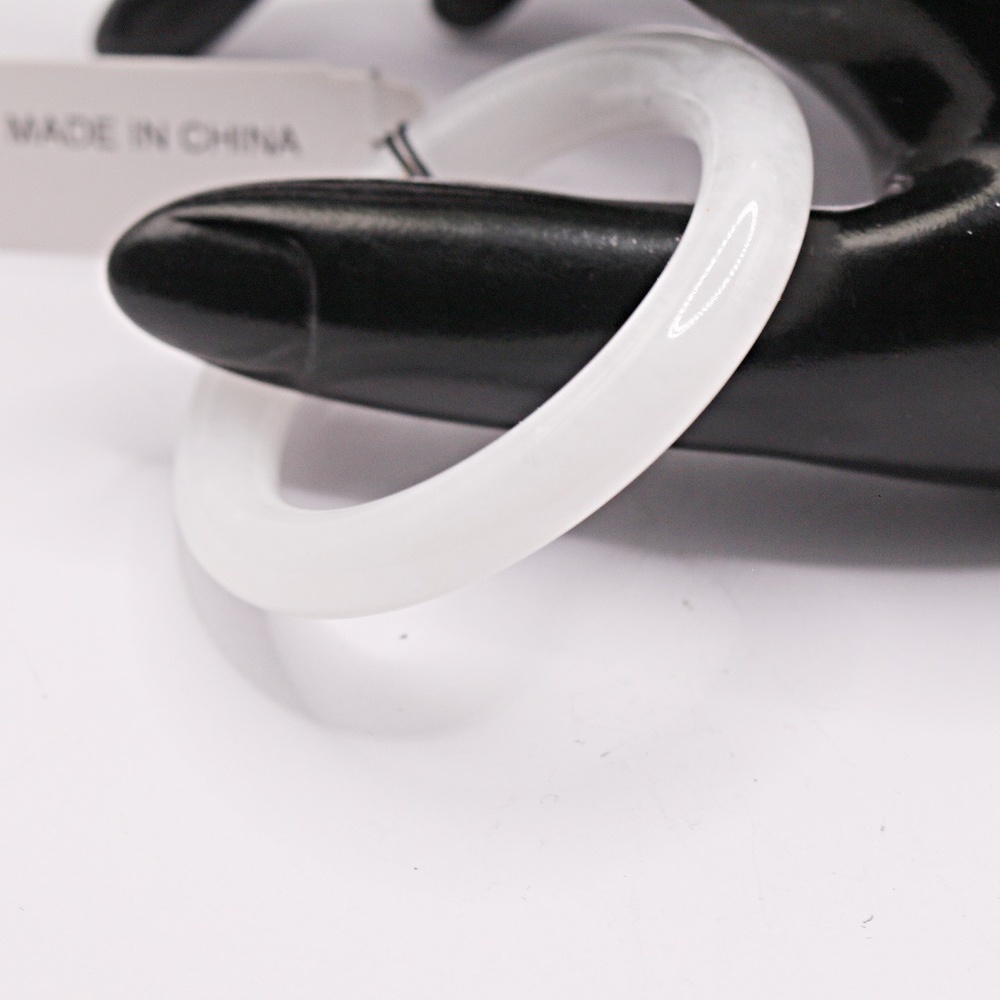 Certified Authentic Grade A Baby Jade Bangle New Old Stock China With Tag
